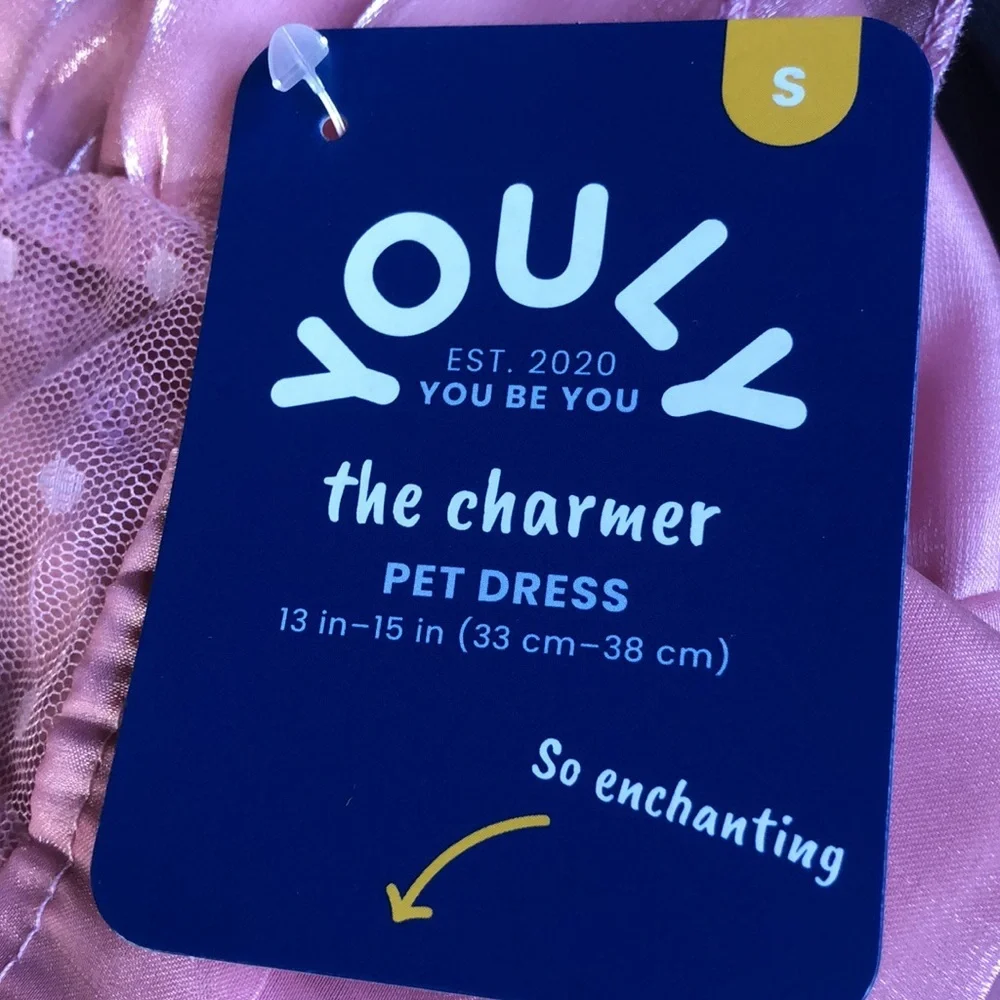 NWT Youly ruffle ‘the Charmer’ dog dress S